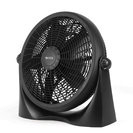 Commercial Cool 16 Inch High Velocity Floor Fan, Black,  CFF16B